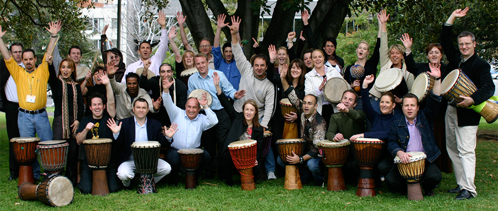 team building florence drums percussion onebeat music