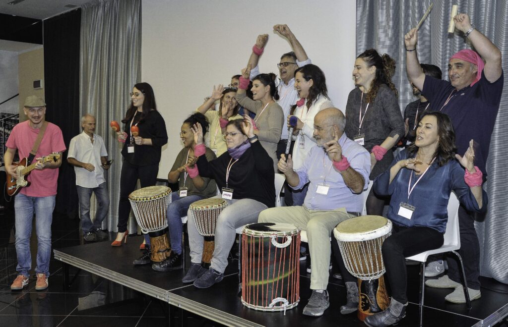 corpoate jingle team building lac de Garde activités musique onebeat