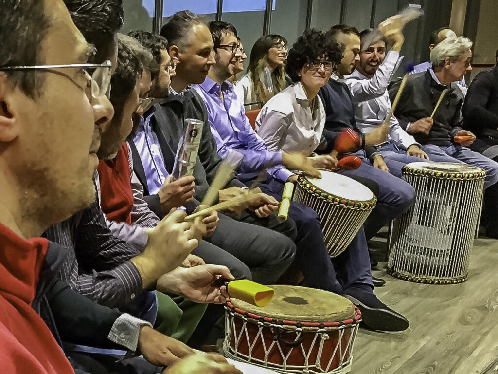 team building musique turin événements d'entreprise onebeat